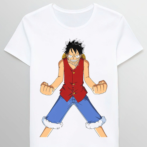 Remera Monkey D Luffy Angry Face One Piece 76738341