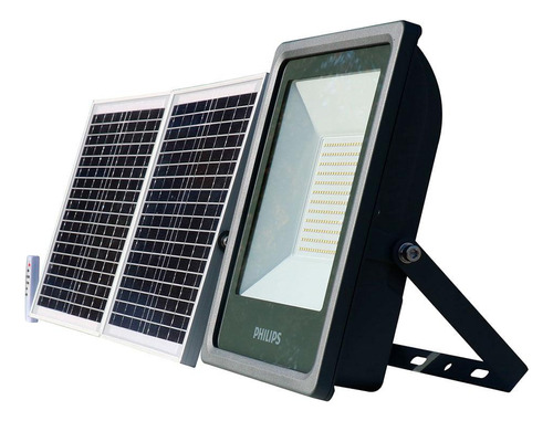 Foco LED solar Philips 5700k con kit, blanco frío, 30 W