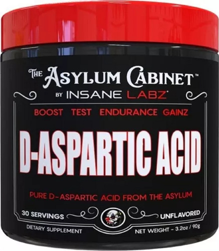 Insane Labz D Acido Aspartico 30 Servicios Precursor Testo Sabor Sin sabor