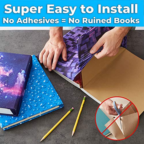 Cubiertas De Libros De Tamaño Jumbo Reutilizables De F...