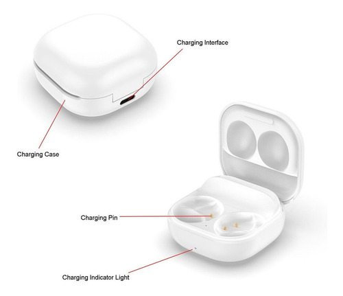 Caja De Carga Para Samsung Para Galaxy Buds2 Sm-r177