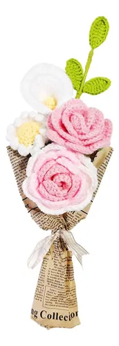 A Un Regalo De Acompañamiento De Flores Tejidas A Mano
