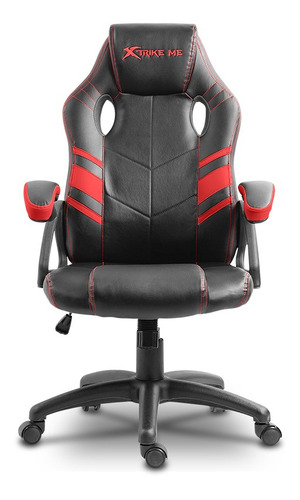 Imagen 2 de 2 de Silla de escritorio Xtrike Me GC-803 gamer ergonómica roja y negra
