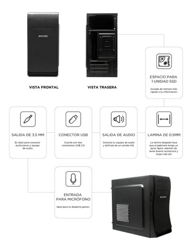 Imagen 2 de 7 de Cpu Baratos Intel Facturados Nvos, Escuela Oficina Con Ssd