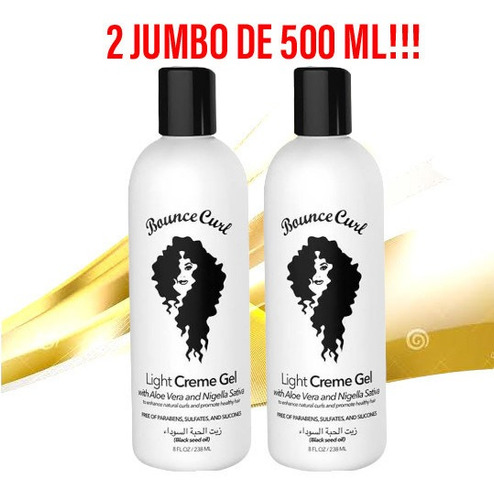 2 Light Gel Bounce Curl Rizos 500ml Jumbo Y Envio Gratis!!