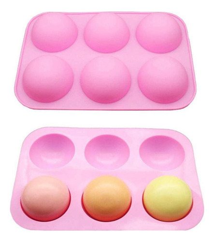 Juego De Moldes De Silicona Con 6 Cavidades Para Hacer