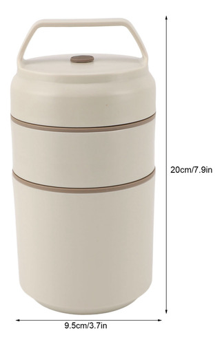 Tarro Aislante Para Alimentos De Acero Inoxidable De Doble C