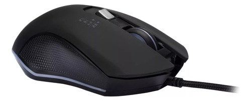 Mouse P/ Computador - Mouse Gamer Botones Laterales Usb Color Negro