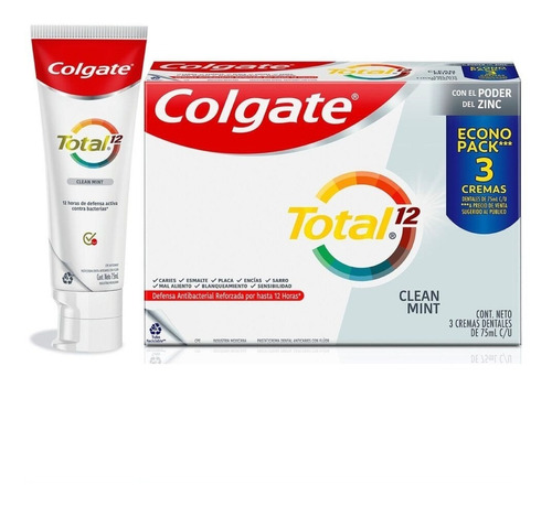 Oferta Crema Dental Colgate Total 12 - Und a $37300