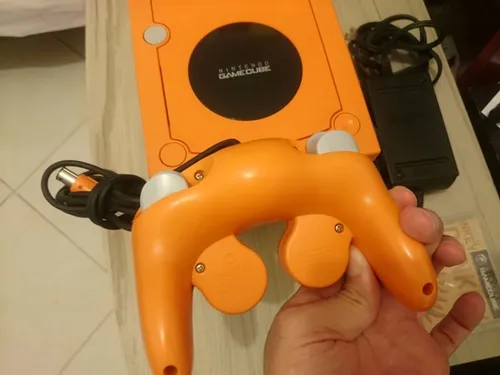 Gamecube Laranja Destravado Com Gameboy Player (Usado)