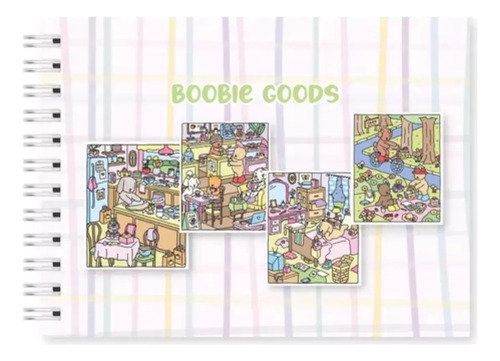 Libro Para Colorear Bobbie Goods, 50 Páginas, Tapa Dura, Bob