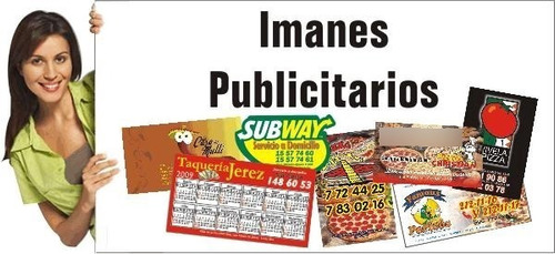 Imanes Publicitarios Todo Color De 9 X 5 Cm  X 1000 Unidades