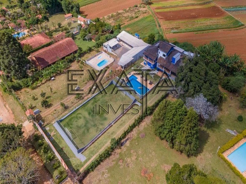 Imagem 4 de 30 de Chácara Remanso, Km,topografia Plana Com 2.400 At E 1.018 M² Ac Averbada Sendo 523,01 M² Casa, 495m² Quadra, Com 5 Dormitórios, Sendo 2 Suítes, Campo De Futebol, 16 Vagas - Ch00003 - 71032670