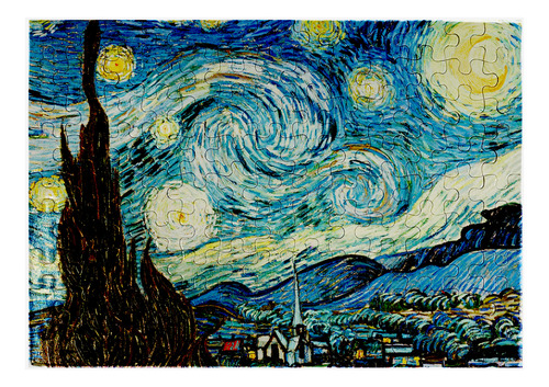 Rompecabezas 117 Piezas Pintura La Noche Estrellada Van Gogh
