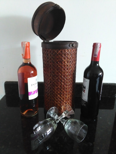 Estuche De Madera Para Botellas - Vino Whisky Ron Vodka
