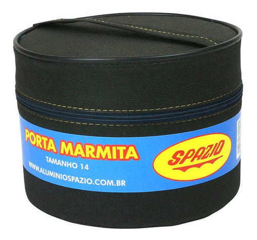 Imagem 1 de 7 de Porta Marmita Termica Redonda Tnt Aluminio Com Isopor N 14