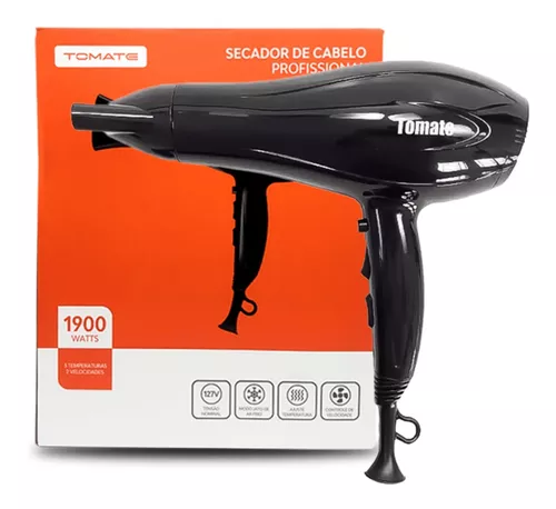 Secador Cabelo Profissional 1900 W 110v Preto - Tomate