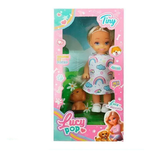 Muñeca Lucy Pop Vamos De Paseo Con Mascota Tiny
