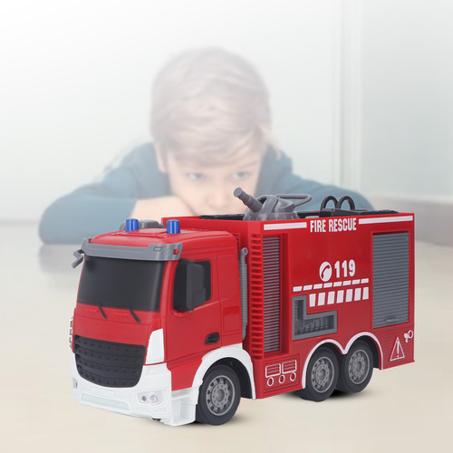 Juguete De Camión De Bomberos Con Control Remoto Rc Interact