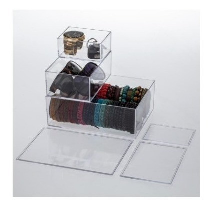 Kit Caixa Organizadora Laços,maquiagem,cosméticos Elegance