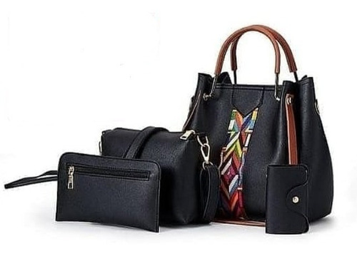 Cartera Para Damas En Combo Set De 4 Piezas Tienda Fisica