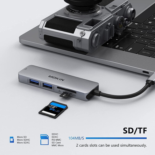 Adaptador Usb C Hub Hdmi Para Macbook Pro 201920182017