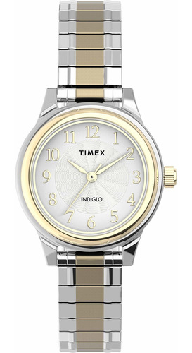Timex Women's Tw2u Classic 28mm Two-tone Stainless Steel Ex.