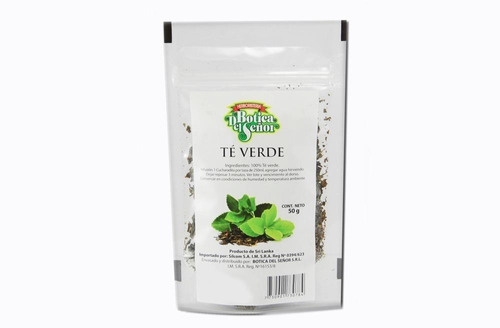 Bolsa Té Verde Antioxidante Bienestar Colesterol 50 Gramos