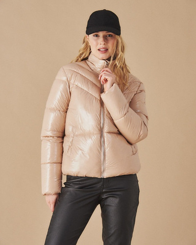 Imagen 1 de 6 de Campera Para Mujer Desiderata New Vinilic Puffer Brillosa