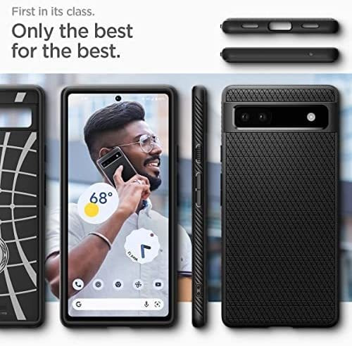 Imagen 8 de 8 de Funda Spigen Liquid Air Para Google Pixel 6a - Negro