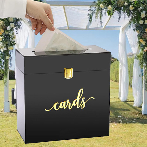 Caja De Acrílico Para Tarjetas De Boda, Tarjetero Para