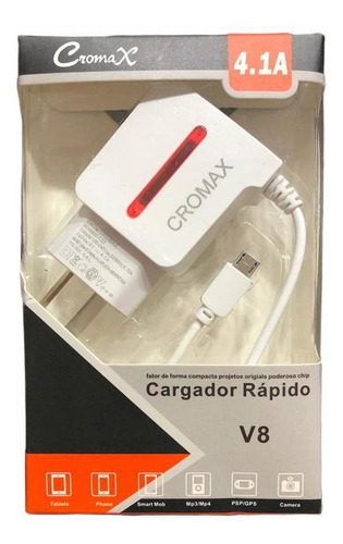 Cargador Celular Universal 4.1a Carga Rapida Micro Usb V8
