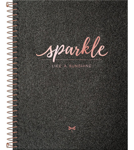 Caderno 1 Matéria Colegial Espiral Shine 80 Folhas Tilibra