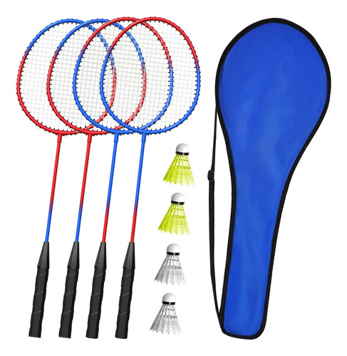 Raqueta Badminton 2 4 Jugador Para Adulto Niño Ligera