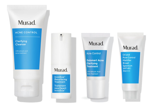 Murad Kit Para El Acne De 30 Dias, Juego De 4 Piezas, Valor