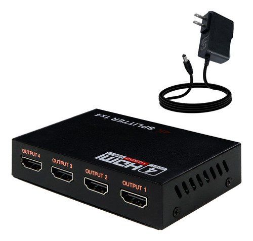 Slim Company Splithd-1x4-4K hdmi 4k 2k 1 entrada 4 salidas hull hd 3d divisor