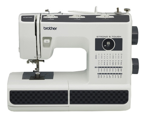 Imagen 1 de 4 de Máquina de coser recta Brother Strong and Tough ST371HD portable blanca y negra 110V