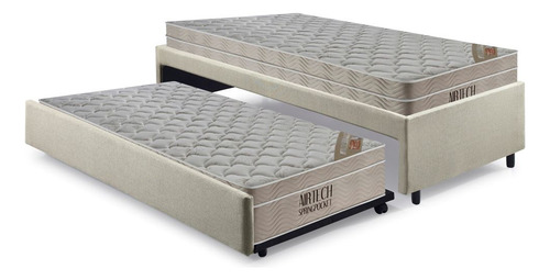 Ortobom Bicama box com colchão linho bege 88cm x 188cm