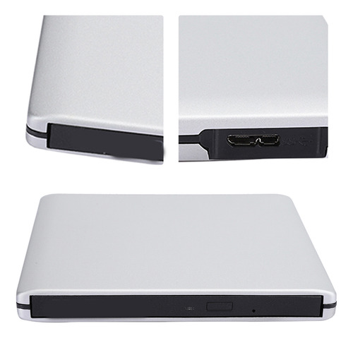 Unidade Externa Usb De Cd Dvdrw 3.0 Dvd-rw Slim Portátil