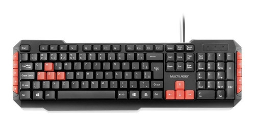 Teclado Multimídia Slim Multilaser Usb Pc Ps4 Ps3 Smart Tv
