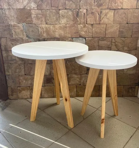 Mesa Auxiliar Redonda Mediana