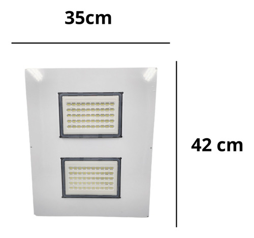 3 Luminária Posto Gasolina Placa Reposição Led 17 Mil Lumis