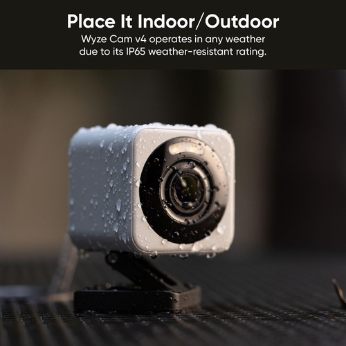 Cámara De Seguridad Wyze Cam V4 2k Hd Wi-fi Interior/exterio