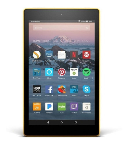 Tablet  Amazon Fire HD 8 2018 KFKAWI 8" 32GB canary yellow e 1.5GB de memória RAM