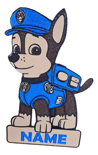 Cake Toppers /carteles Personalizados Amarillo Paw Patrol