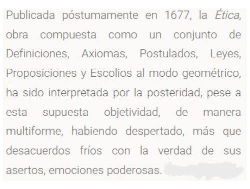 Ética - Spinoza / Gredos + Sorpresa