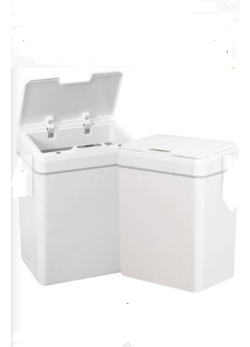 Tacho De Basura Smart A Pilas Blanco Envío Gratis