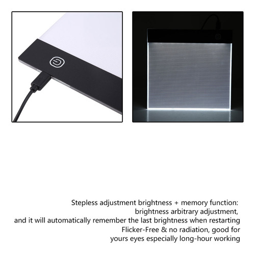Panel De Dibujo, Tablero De Rastreo Led, Mesa De Arte, Cable