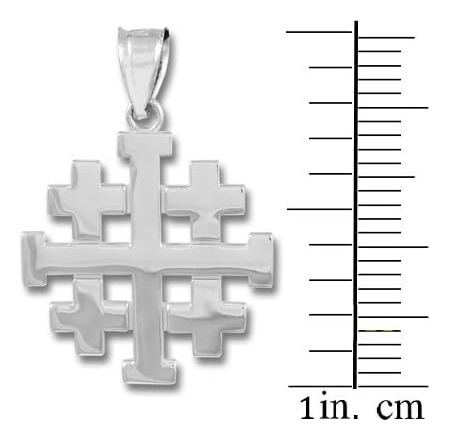 Joyería Religiosa Collar Con Colgante De Cruz De Jerusalén D