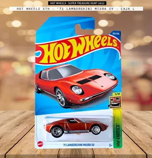 Hot Wheels Super Treasure Hunt - '71 Lamborghini Miura Sv